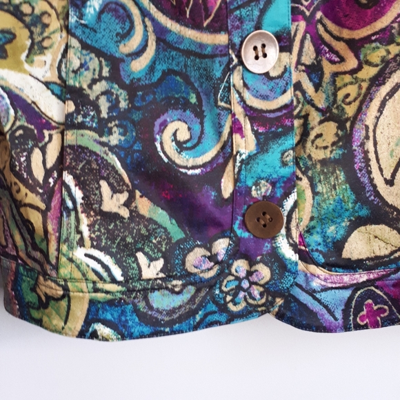 Colourful Patterned Jacket size 4 - Picture 5 of 8